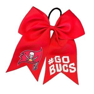 🌴 NFL Tampa Bay Buccaneers 7” Red Cheer Bow